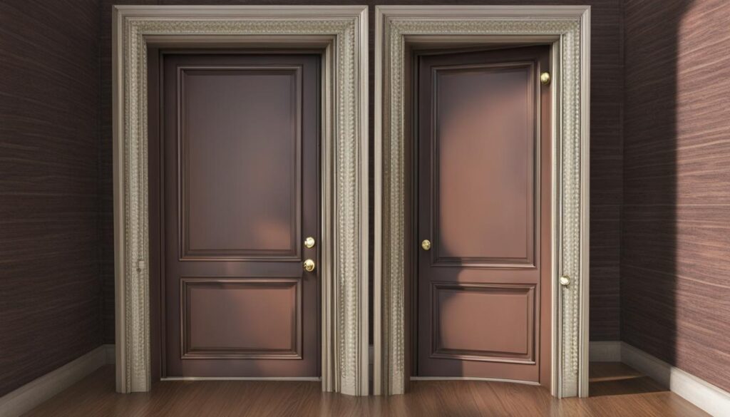Linksom draaiende deur versus rechtsom draaiende deur