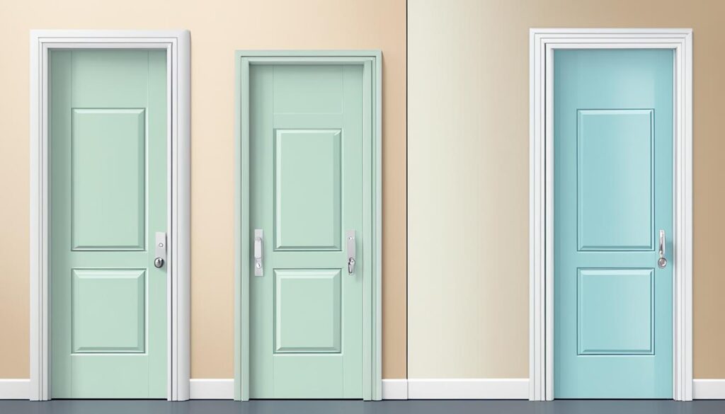 opdekdeur vs. stompe deur
